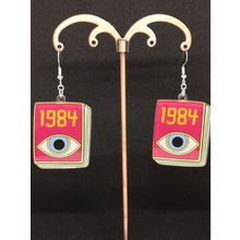 1984 Acrylic Silver Plated Earrings Earrings
