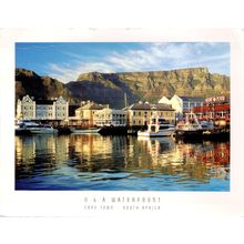 Postcard Victoria & Albert Waterfront, Cape Town, South Africa. Table Mountain