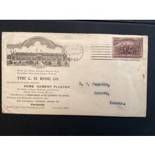 ICOLLECTZONE #231 1893 Worlds Fair CH Rose Mining Advertising Cover (A100)