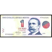 1992 Argentina Banknote 1 Peso