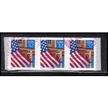 Used 2915Av 32c U.S. Flag Over Porch Fine PNC 88888/3 11x10 PA3565