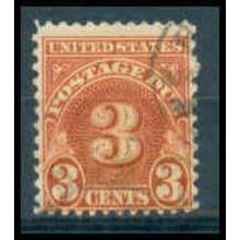 Used J82 3c Postage Due Average WA1353