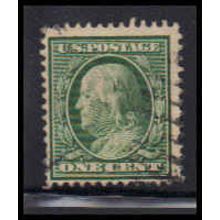 Used 374 1c Benjamin Franklin Barely Clears K2807