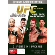UFC 137/138 Penn vs Diaz / Leben vs Munoz DVD | Region 4