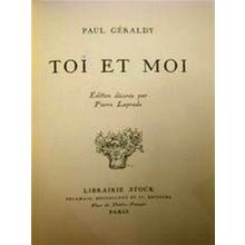 Toi et Moi by Paul Geraldy