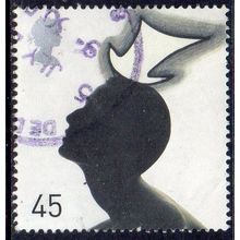 GB 2001 Fashion Hats - Top Hat, Stephen Jones 45p Used