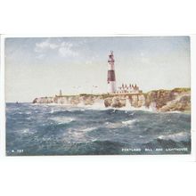 Portland Bill and Lighthouse Dorset Art Postcard A727