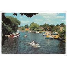 River Bure at Wroxham Norfolk Broads Postcard 373
