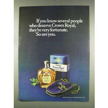 1977 Seagram's Crown Royal Ad - People Who Deserve