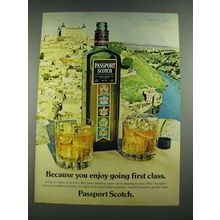 1981 Passport Scotch Ad - You Enjoy Going First Class