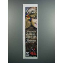 1983 Goody Ad - Feather Barrette, Ponytail holders