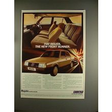 1984 Fiat Regata Car Ad - New Front Runner!