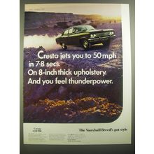 1967 Vauxhall Cresta Ad - Cresta jets you to 50 mph in 7.8 secs.