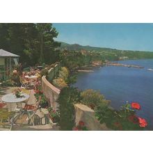 Balcony Of Grand Hotel Ambasciatori Veduta dal Mare Italy Postcard