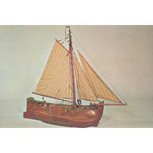 Palingaak Eel Barge Ship Model Boat Museum Postcard