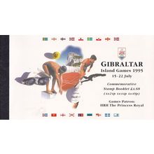 Gibraltar Island Games 1995 Stamp Booklet Mint Stamp Blocks