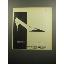 1957 Andrew Geller Shoes Ad - Petal-toe unfolds resort news