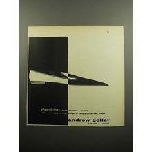 1957 Andrew Geller Shoes Ad - Shag-skinner, none slimmer