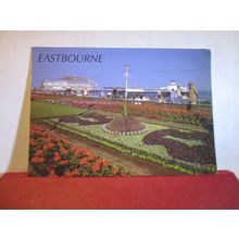 CARPET GARDENS, EASTBOURNE, SUSSEX used postcard by Janon 1992 pm =