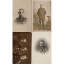 4x Infantry WW1 Soldier Military War Portrait Postcard s incl Germany