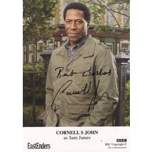 Cornell S John as Sam James Eastenders Hand Signed Cast Card Photo
