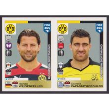 Panini - 2016 FIFA 365 #492 (492 - 493) Weidenfell - Papastathopoulos (Dortmund)