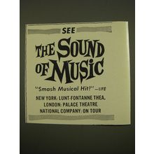 1961 The Sound of Music Play Ad - See The Sound of Music Smash Musical Hit!
