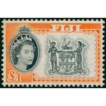 Fiji 1961 £1 black & orange SG310 MNH