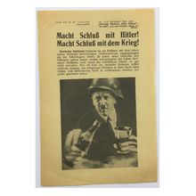 Original WW2 Soviet/Russian Air Drop Propaganda Leaflet. - Code 580. - 1942.