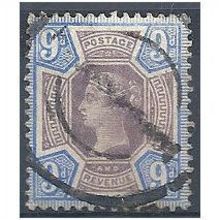 1887 - SG209 9d Purple & Blue Fine Used .