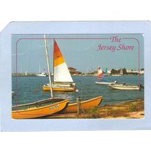 New Jersey Barnegat Bay Greetings From The Jersey Shore Picturesque Scene ~2144