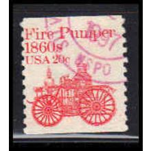 Used 1908 20c Fire Pumper Fine PA5733