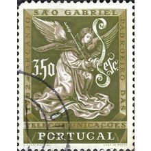 PORTUGAL, Archangel Gabriel, olive 1962, 3.50Esc