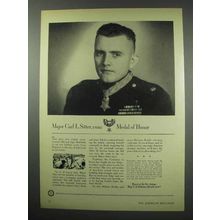 1952 U.S. Defense Bonds Ad - Major Carl L. Sitter