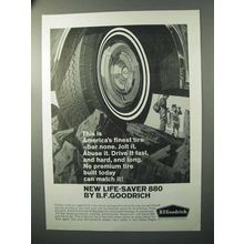 1964 B.F. Goodrich Life-Saver 880 Tire Ad - Finest