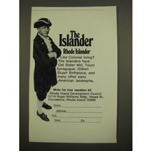 1969 Rhode Island Development Council Ad - The Islander