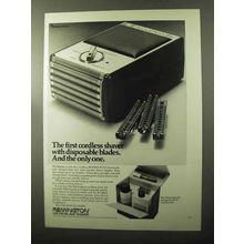 1970 Remington Shaver Ad - First With Disposable Blades