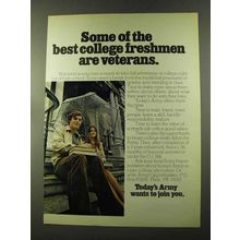 1973 U.S. Army Ad - Best College Freshmen