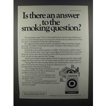 1976 Vantage Cigarette Ad - Answer to Smoking