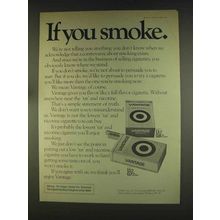 1976 Vantage Cigarettes Ad - If You Smoke