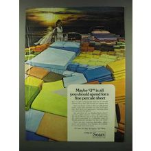 1978 Sears Medley Perma-Prest Percales Sheets Ad
