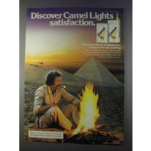 1980 Camel Lights Cigarettes Ad - Discover Satisfaction - Pyramid