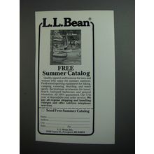 1989 L.L. Bean Fashion Ad - L.L. Bean Free summer catalog