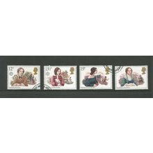 GB 1980 Famous Authoresses SG 1125 / 1128 Fine Used Set