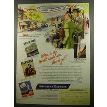 1952 American Express Ad - Where in the world would you like to go?