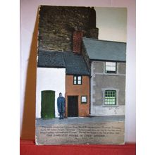 SMALLEST HOUSE IN BRITAIN, CONWAY, WALES unused antique postcard by r. jones. /