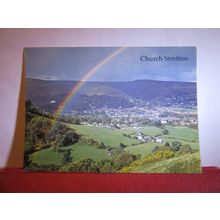 AERIAL VIEW, RAINBOW, CHURCH STRETTON, SHROPSHIRE. used postcard 1995 pm #