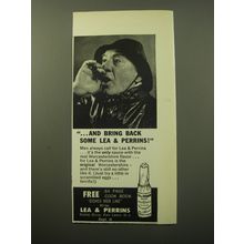 1960 Lea & Perrins Worcestershire Sauce Ad - And bring back some Lea & Perrins
