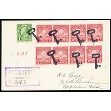 Key Fancy Cancel Cover Genesee, WIS - 7 Bold Strikes - Stuart Katz