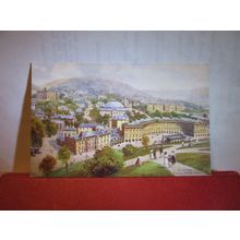 BUXTON FROM THE TOWN HALL, DERBYSHIRE unused antique postcard R Tuck 'Oilette' =